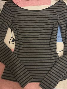 Striped Long Sleeve Top