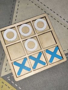 Wooden Tic Tac Toe Game