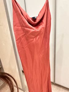 Satin A Line Dress