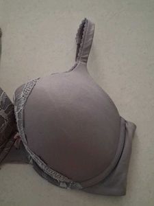 34DD Lace Trim Padded Bra