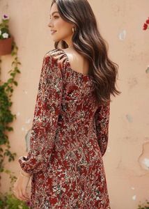 Chic Floral Print Mini Dress