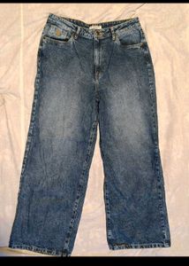 US POLO ASSN. Wide Leg Blue Jeans