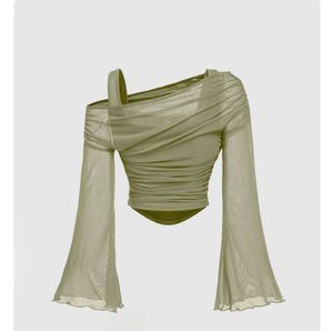 Chic Ruched Off-Shoulder Flare Sleeve Top