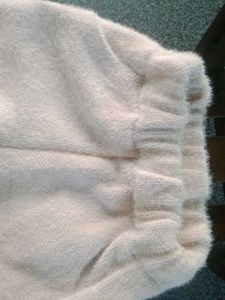 Cozy Cream Fuzzy winter pants.