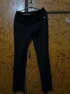 Black straight fit pants