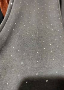 Sparkly Gray Flared Pants