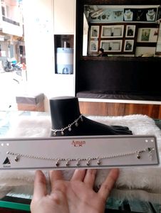 Fancy Payal Aman Brand Anklets Pure Silver