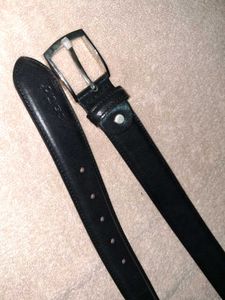 Celtic Black Leather Belt with Box