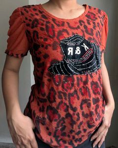 Animal Print Tee with Embellishment