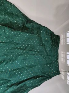 green elegant skirt for festival
