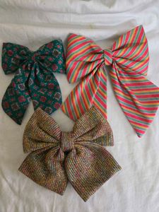 Set of 3 Bow Hair Clips