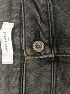 Washed Black Denim Shorts