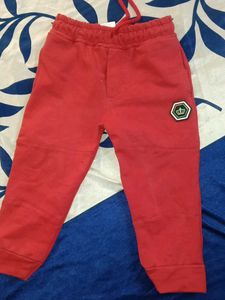 Red Casual Joggers