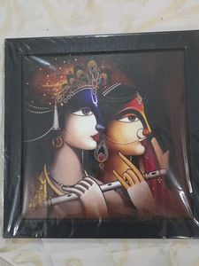 Radha Krishna Decor Wall Frame-Digital Paint