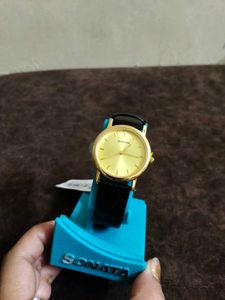 Sonata Gold Watch