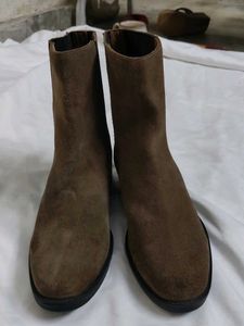 Brown Suede Ankle Boots
