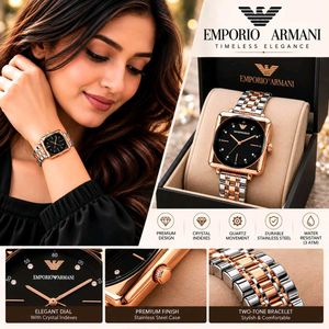 Emporio Armani Square Face Watch - Her