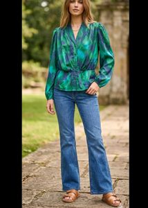 Vibrant Tie-Dye Blouse