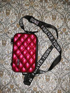 Clutch/Sling Bag In Maroon Colour ✨