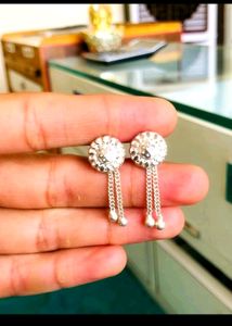 Round Tops Pure Silver For Ears (Peck Of 1)