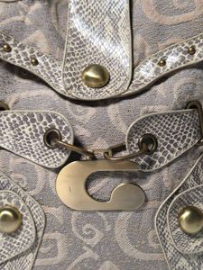 Y2K Guess inspired bag with snake print details