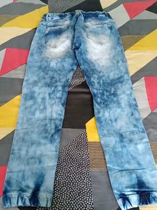 Blue Tie-Dye Jeans