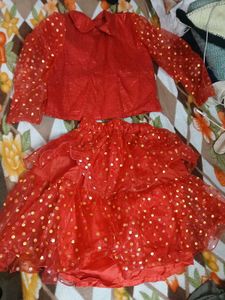 Sparkly Red Girls' Outfit