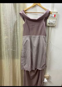 Elegant Off-Shoulder Slid dress