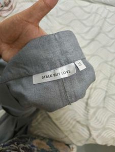 Gray peplum short and pants