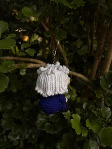 Satoru Gojo Handmade Crochet Keychain Charm
