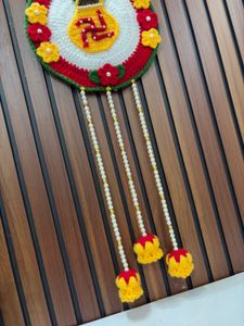 Handmade Crochet Swastik Toran