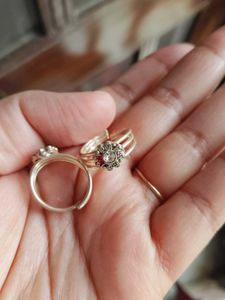 Fine Silver Toe Rings with Flower Design
