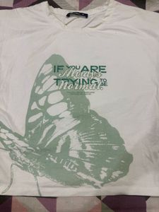 Graphic Print T-Shirt Zudio