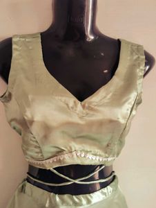 Elegant Pastel Green Lehenga Set
