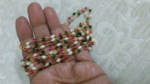 Multi-strand Pearl & Gemstone Necklace