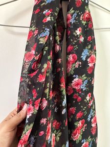 floral printed scarf