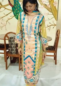 Brand new Beautiful Green &amp; Yellow Kurta Set