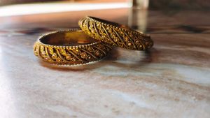Exquisite Traditional Gold Bangles (2.6)
