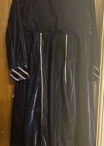 Elegant Blue Velvet Kurta