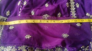 Stunning Purple Embroidered Lehenga Choli Set