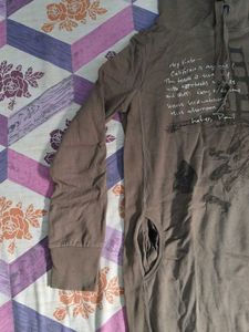 Brown Graphic Hoodie