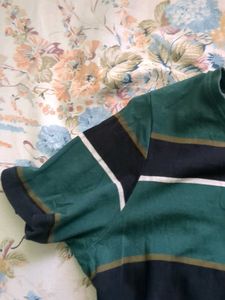 Max striped green tee