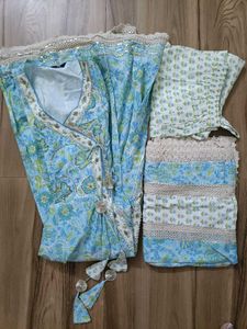 Beautiful Light Blue Printed Kurta Set