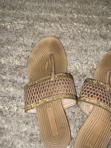 Stylish Embellished Thong Sandals