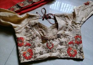 Embroidered Silk Blouse