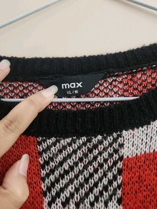 Patterned Knit Pullover