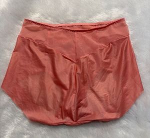 Coral Lace Trim Briefs