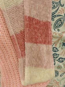 Striped Knit Scarf