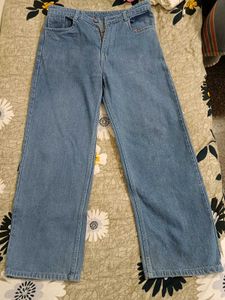 Light Wash Wide Leg Jeans