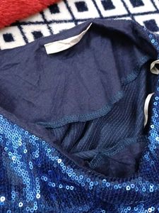 🔴BLUE SEQUENCE TOP FOR WOMEN